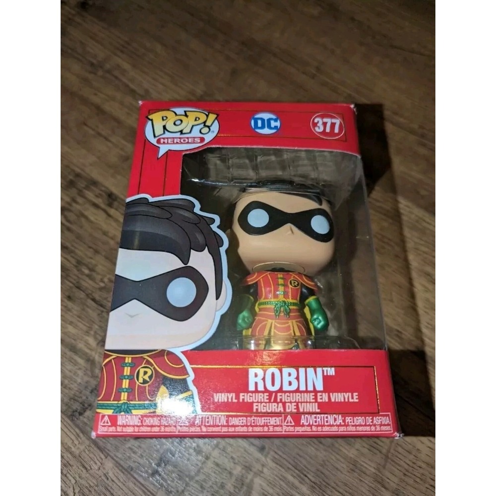 Funko POP! Heroes DC Robin Imperial Palace 377 Figure DAMAGED BOX